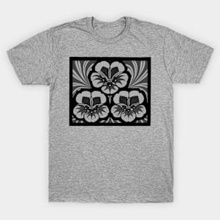 Black and white flower T-Shirt